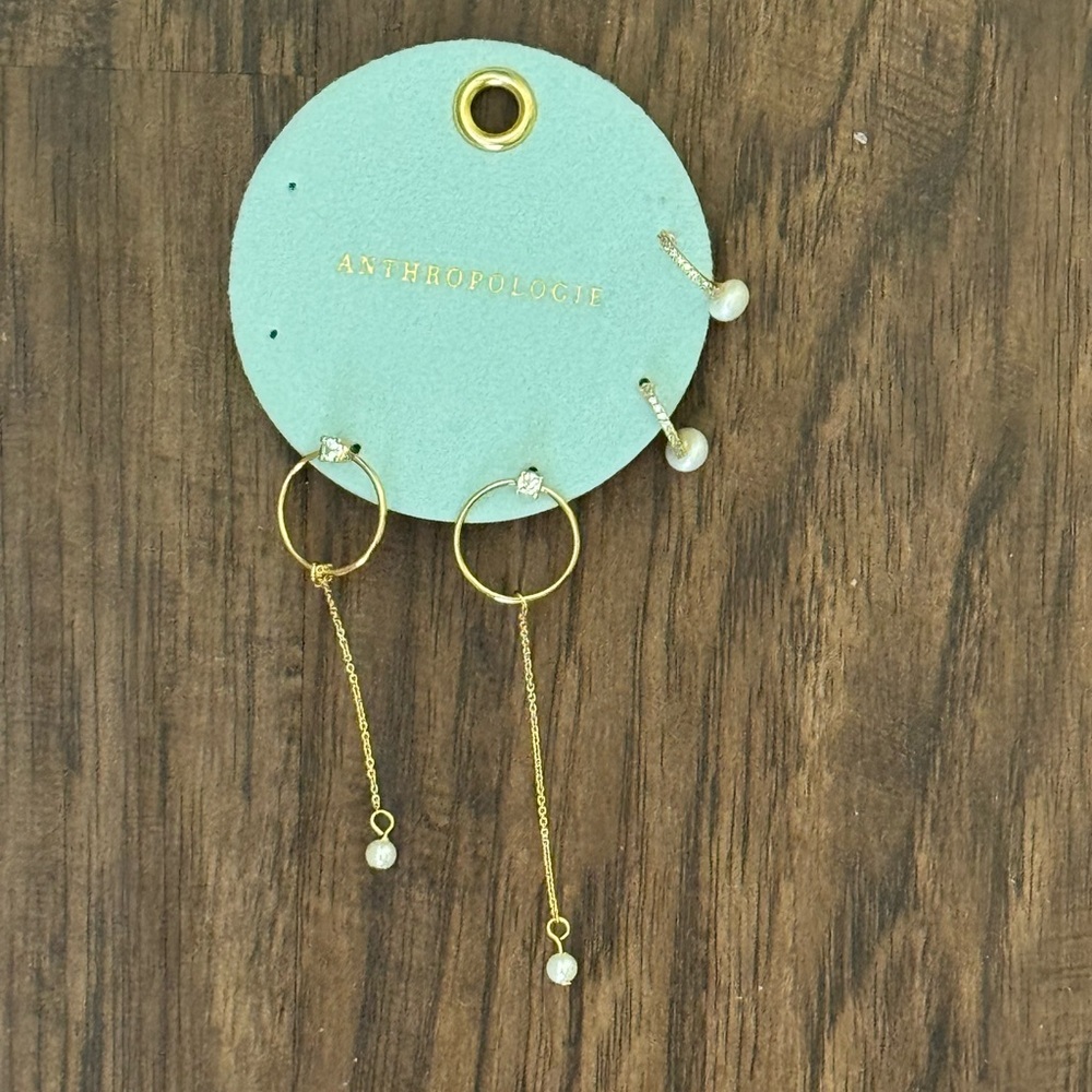 Anthropologie pearl earring
